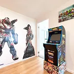 Dc Vs Marvel Theme Ft Arcade Machine Pool Gym Sauna Bbq