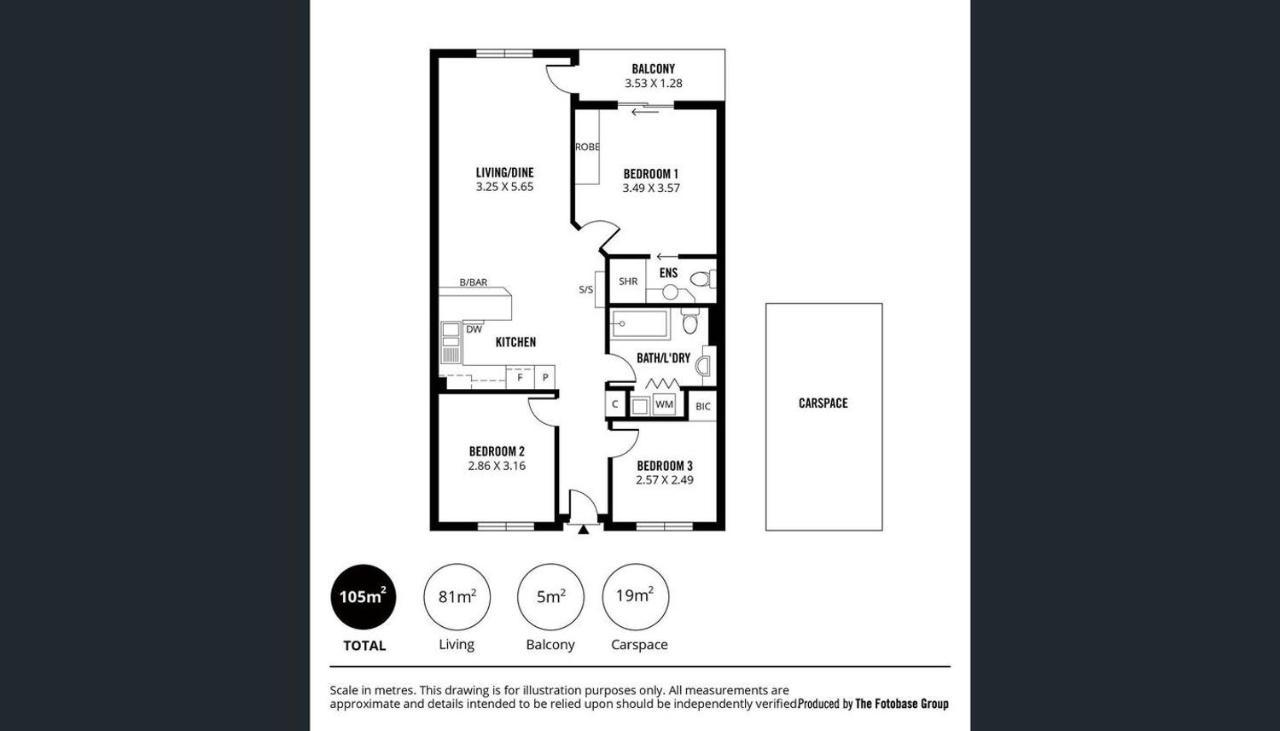 Cbd - 3br, 2bath & Carpark Adelaide