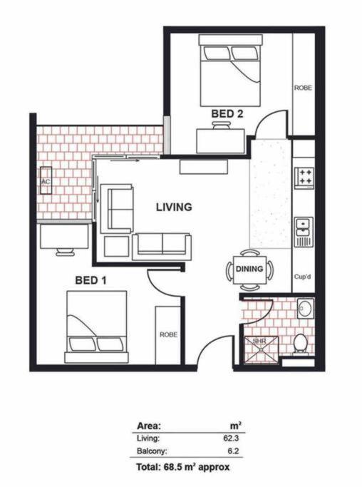 Entire 2br 1004 Adelaide