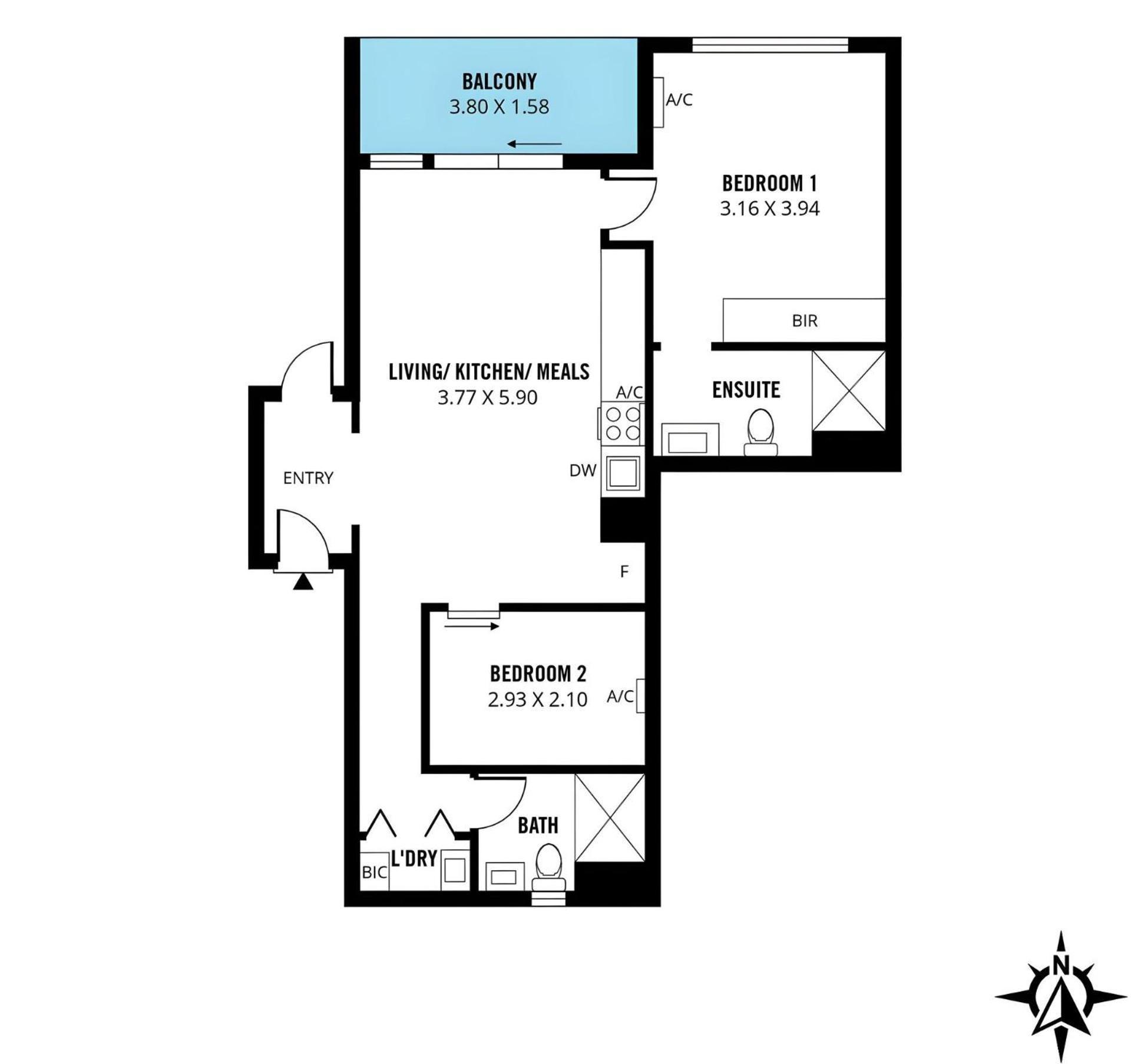 Samsara - 2br On Flinders Apartment